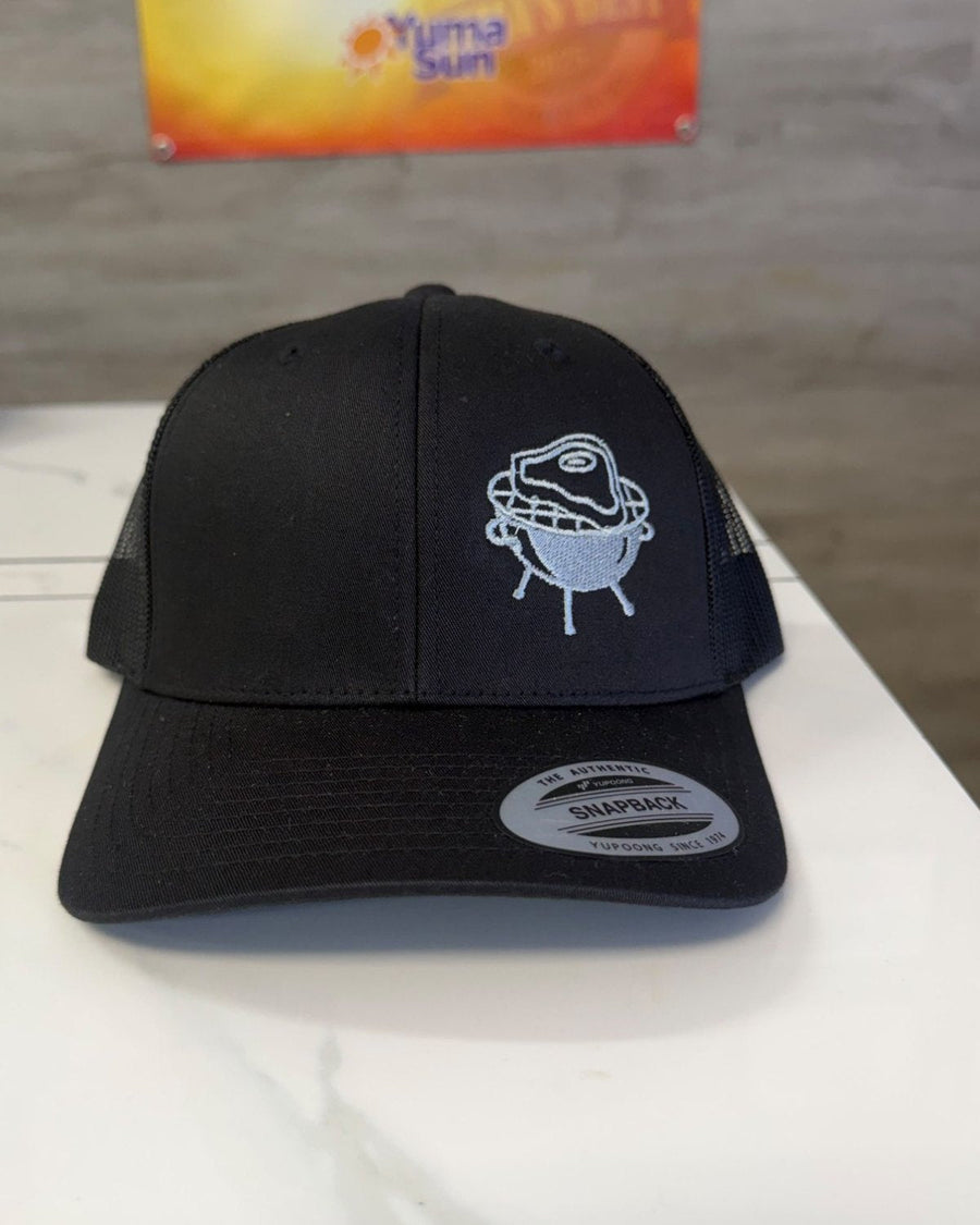 Grill Icon Trucker Hat - Black