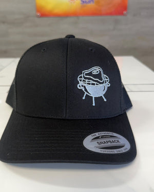 Grill Icon Trucker Hat - Black