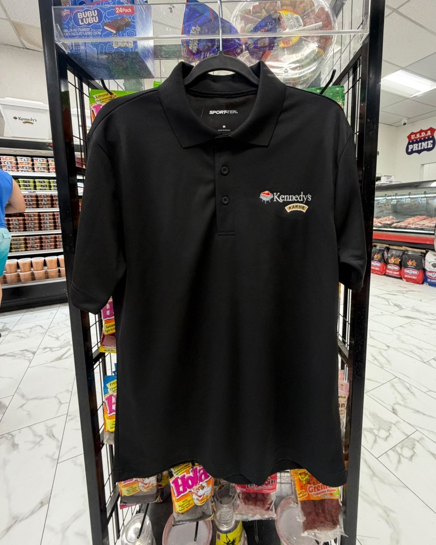 Kennedy's Karne Embroidered Polo - Black