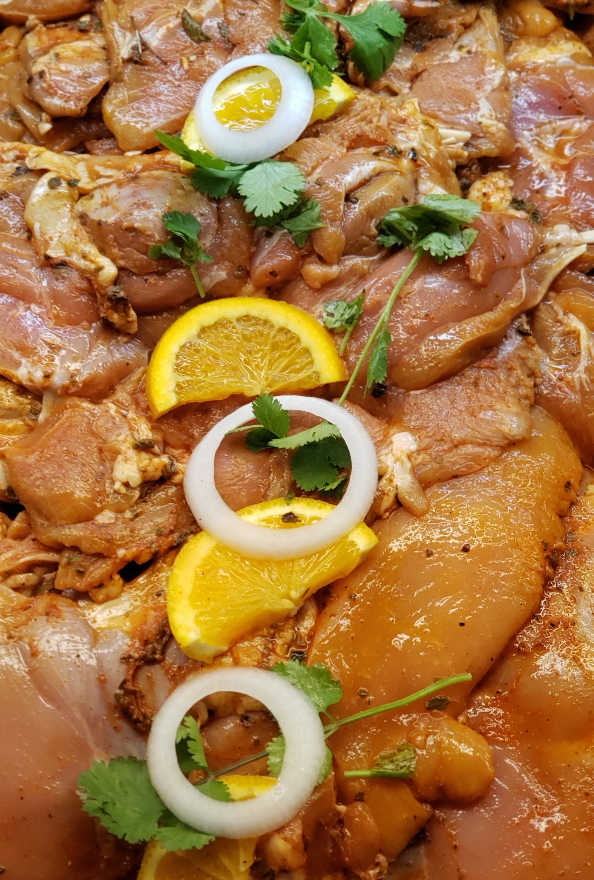 Traditional Marinade Boneless Chicken Thigh Meat